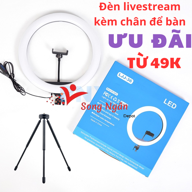 Đèn Livestream Để Bàn 26cm 30cm 33cm Đèn Makeup Trang Điểm Đèn Chụp Ảnh Sản Phẩm Đèn Bán Hàng