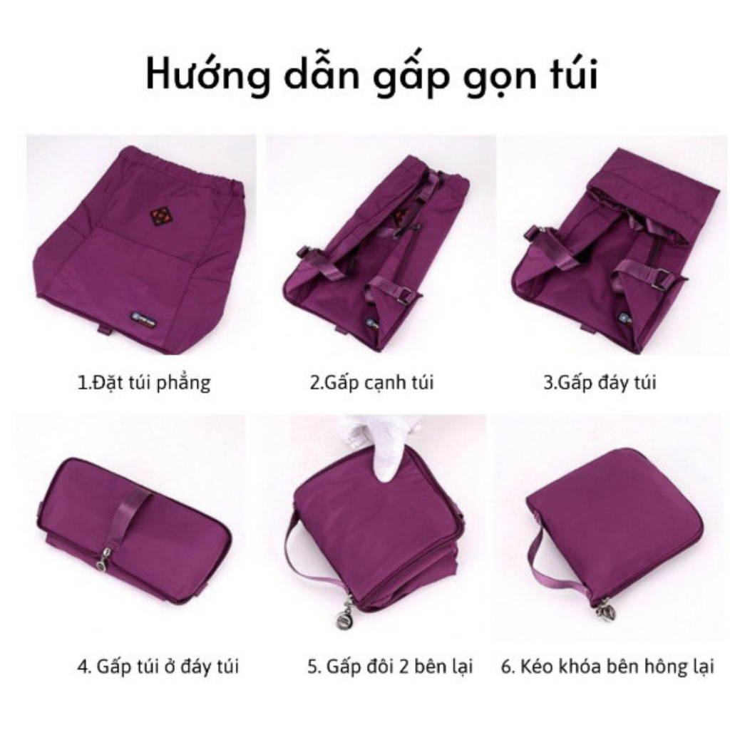 Balo Dây Rút Gấp Gọn Chống Thấm, Balo Dã Ngoạ, Balo Thể Thao Cao Cấp  Có Túi Nhỏ Chống Trộm