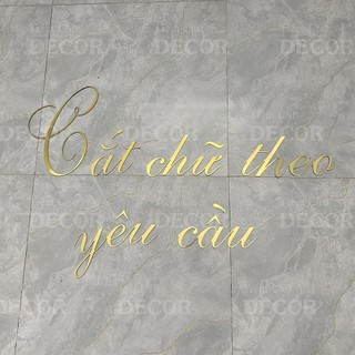 (Nhắn shop)Thiết Kế Chữ Theo Yêu Cầu Chữ logo alu - trang trí dán tường - Chữ Dán Tường, Dán Biển Quảng Cáo Decor Phòng