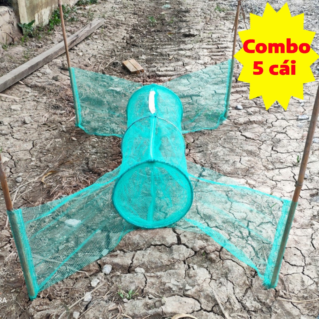 Combo 5 bẫy đa năng loại lớn dùng bắt ếch, cua, lươn, cá, rắn | Shopee ...