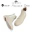 Giày BOOTS DA NUBUCK LEMANS màu Beige CBT88.2 đế cao su tăng cao 4cm BH 12 tháng