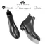 Giày da bò Chelsea Boots Classic LEMANS CB01 đế gót cao 5cm ống 18cm, Bảo Hành 24 tháng