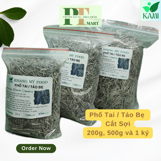 Phổ tai cắt sợi. Nấu chè thanh nhiệt, gỏi rong biển ---> Phổ tai cắt