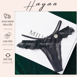 HT024 Quần lót lọt khe dây hông gợi cảm, quần lót nữ sexy ren mềm mại HT024