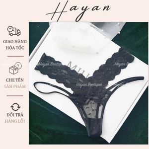 HT025 Quần lót lọt khe cạp dây ôm chéo hông gợi cảm, quần lót nữ sexy ren mềm mại HT025