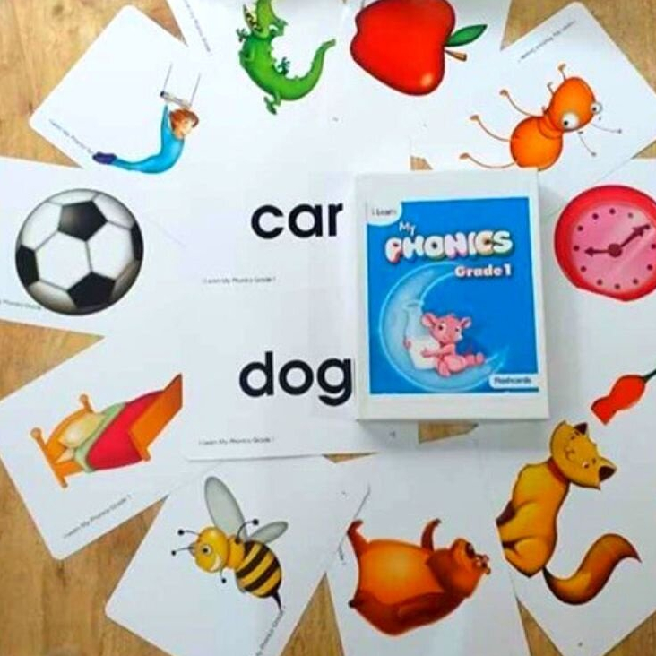 Flashcard i learn my phonics grade 1 2 3 4 5 a5 in 2 m t p plastic