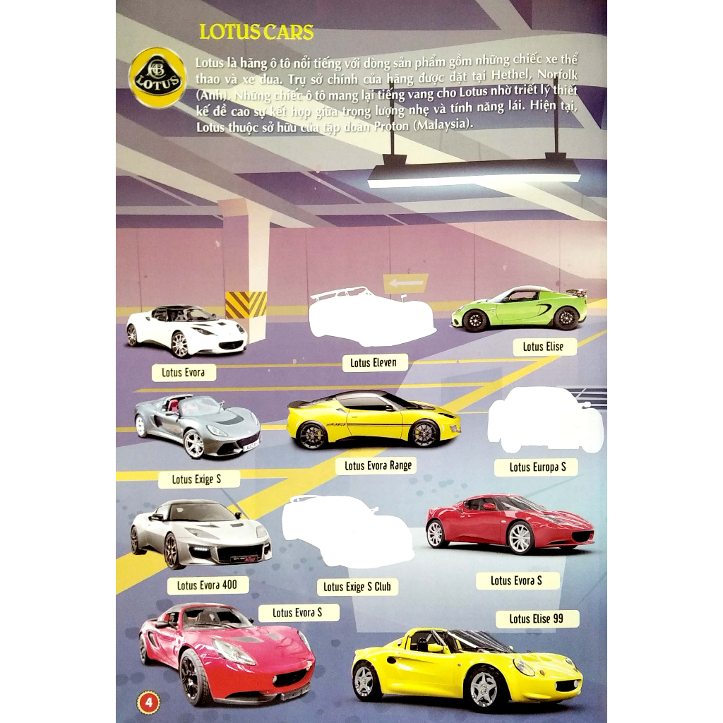 Ảnh Sách - Bách khoa toàn thư về các loại ô tô - 1000 miếng dán hình thông minh - Siêu xe(tặng 8 trang sticker) 2