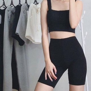 Quần legging bigsize nữ dáng lững thể thao chất umi co giãn 4 chiều cho bạn từ 55-100kg QOM