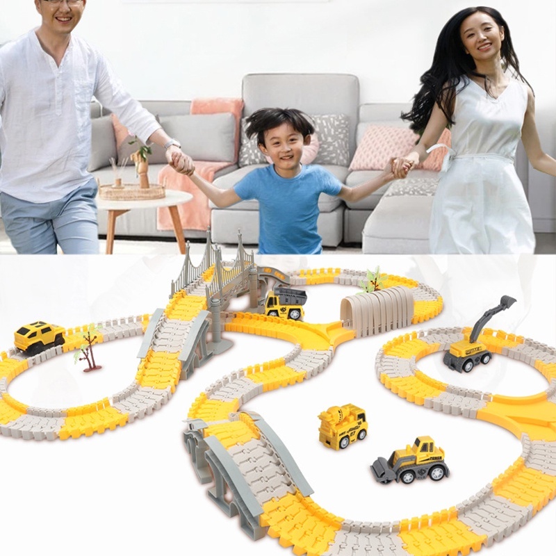 Bộ Đồ Chơi Lắp Ráp Đường Ray Ô Tô 345 Chi Tiết  Đồ Chơi Lắp Ghép Đường Đua Đồ Chơi Xe Cho Bé - PUPU HOUSE