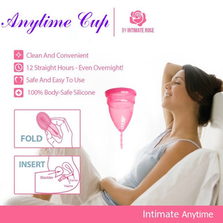 Cốc nguyệt san Silicone y tế siêu mềm Anytime chính hãng, đạt tiêu chuẩn FDA Hoa Kỳ size X/L.