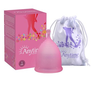 Cốc nguyệt san Silicone y tế siêu mềm Anytime chính hãng, đạt tiêu chuẩn FDA Hoa Kỳ size X/L.