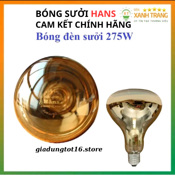 Bóng đèn sưởi nhà tắm 275w thay thế cho đèn sưởi nhà tắm, Bóng sưởi ấm đồ ăn sưởi phòng tắm ấm nhanh