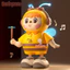 Đồ Chơi Robot Ong Nhảy Múa BỐ KHỦNG LONG Vui Nhộn Lắc Lư Phát Nhạc Đồ Chơi Cho Bé 1 Tuổi