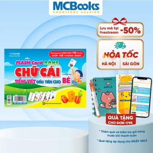 Flashcard - bảng chữ cái tiếng Việt đầu tiên cho bé - MCBooks