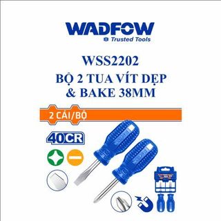 ĐỒ NGHỀ WADFOW Bộ 2 tua vít dẹp & bake SL6.5*38mm WSS2202