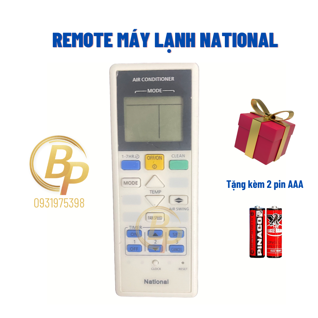 ĐIỀU KHIỂN ĐIỀU HÒA NATIONAL INVERTER HÀNG LOẠI TỐT - Remote máy lạnh ...