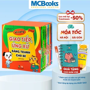 Sách - Kỹ Năng Giao Tiếp Ứng Xử Bằng Tranh Cho Bé - Bộ 8 Cuốn