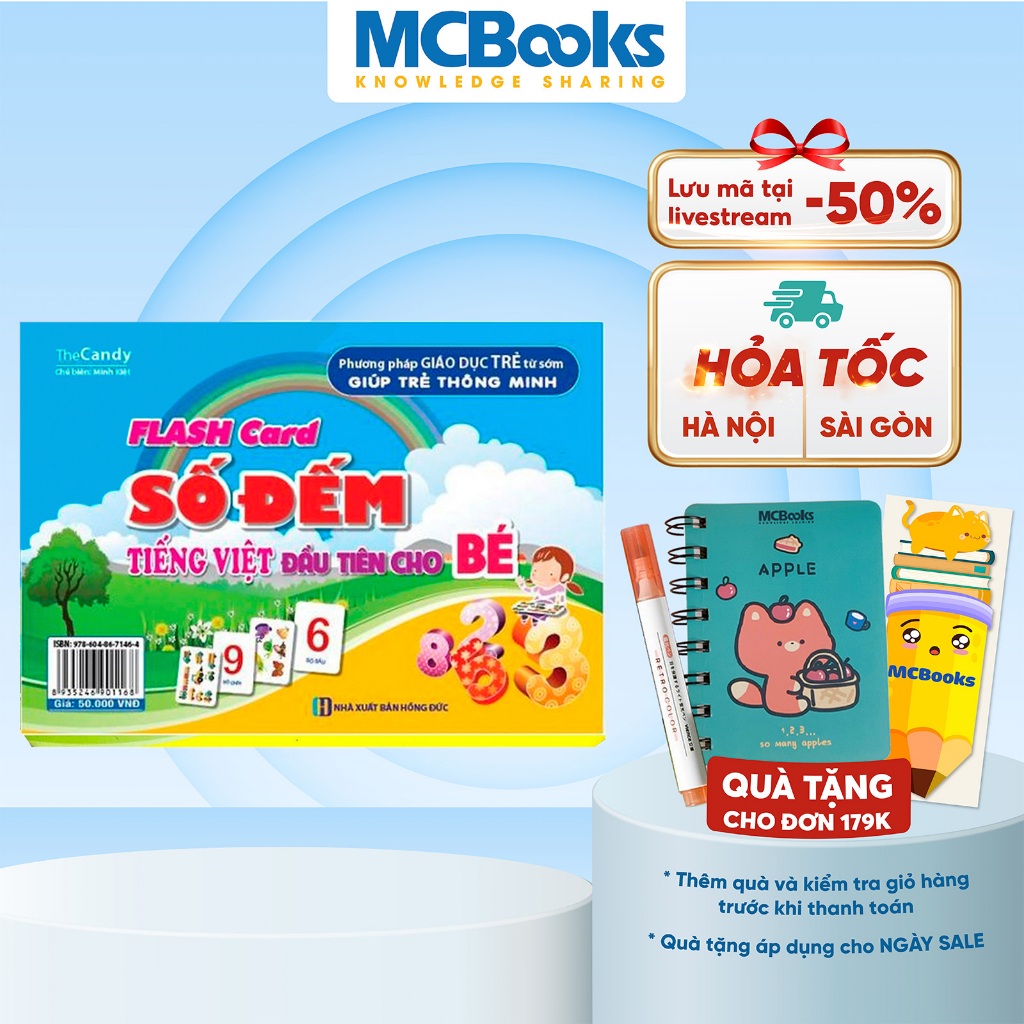 FlashCard - Số Đếm Tiếng Việt Đầu Tiên Cho Bé - MCBooks