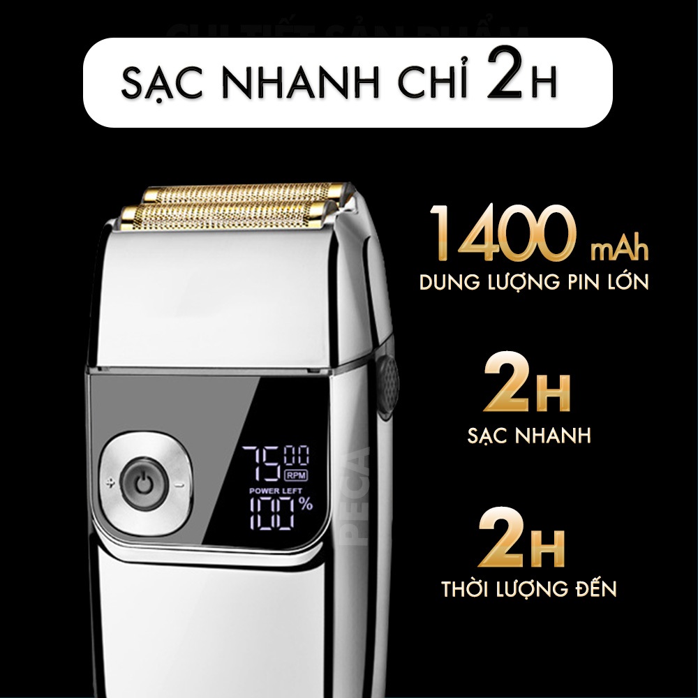 Ảnh Máy cạo râu Kemei KM-2028 màn hình LCD thông minh 3 tốc độ cắt- có thể fade tóc - phân phối chính hãng 2