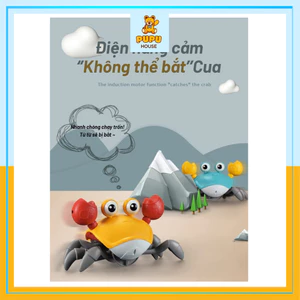 Đồ chơi con cua cảm biến, đồ chơi cua cảm ứng tự tránh chướng ngại vật - PUPU HOUSE
