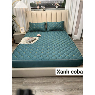 Bộ Ga Gối Lụa Thái Trần Bông Thêu Chữ Kèm 2 Vỏ Gối Đủ Kích Thước Mẫu Hot 2024