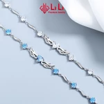 Lắc tay bạc nữ LiLi S999 đính đá CZ cao cấp hình đôi cánh thiên thần Bianca LILI_656951 — ảnh 4