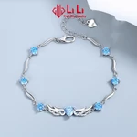 Lắc tay bạc nữ LiLi S999 đính đá CZ cao cấp hình đôi cánh thiên thần Bianca LILI_656951 — ảnh 7