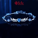Lắc tay bạc nữ LiLi S999 đính đá CZ cao cấp hình đôi cánh thiên thần Bianca LILI_656951 — ảnh 1
