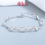 Lắc tay bạc nữ LiLi S999 đính đá CZ cao cấp hình đôi cánh thiên thần Bianca LILI_656951 — ảnh 6