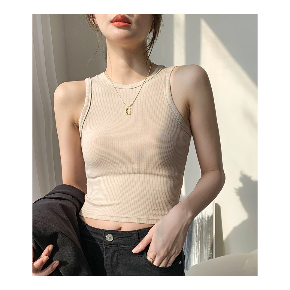 Áo ba lỗ nữ, áo croptop sát nách nữ kiểu ôm body vải thun tăm co giãn đi tập đi chơi đi biển A73 SUTANO | BigBuy360 - bigbuy360.vn
