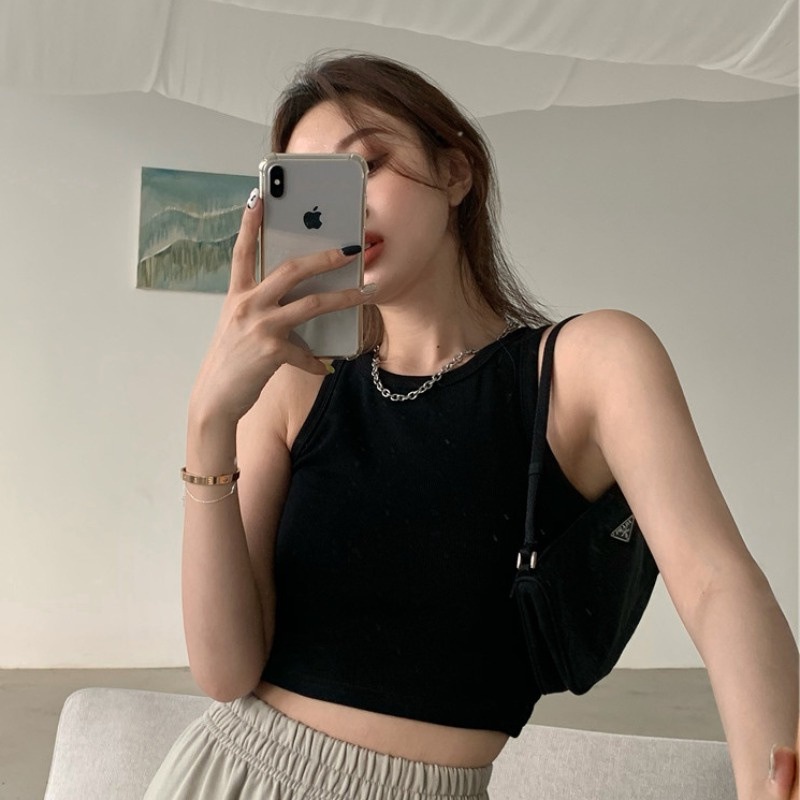Áo ba lỗ nữ, áo croptop sát nách nữ kiểu ôm body vải thun tăm co giãn đi tập đi chơi đi biển A73 SUTANO | BigBuy360 - bigbuy360.vn