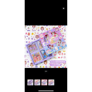 sticker hoạt hình dễ thương dán sổ, scrapbook, máy tính, hộp bút, trang trí