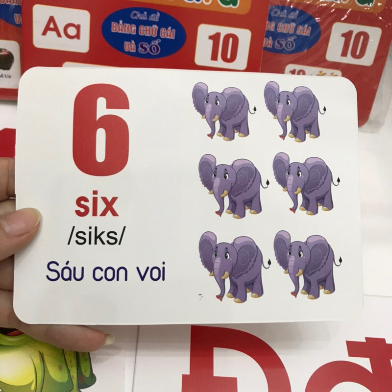 Bộ 45 thẻ học Flash card chữ cái và số size TO 12*16cm | Bộ thẻ chữ cái ...