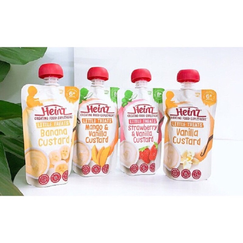 Váng sữa Heinz  cho bé từ 6m+ gói 120g, hoa quả tươi sạch, hoàn toàn tự nhiên