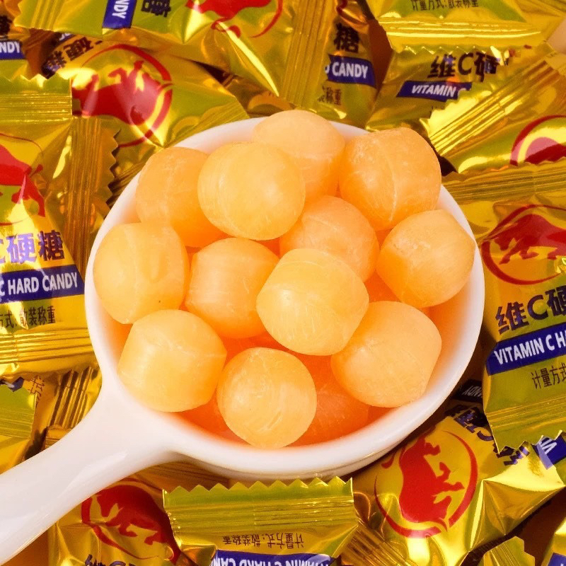 Kẹo viên ngậm vị BÒ HÚC tăng lực gói 320gam ~( 95-100 viên)