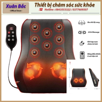 GỐI MASSAGE 20 BI ĐA NĂNG - GỐI MASSAGE CỔ VAI GÁY - GỐI MASSAGE TOÀN THÂN - GỐI MASSAGE HỒNG NGOẠI