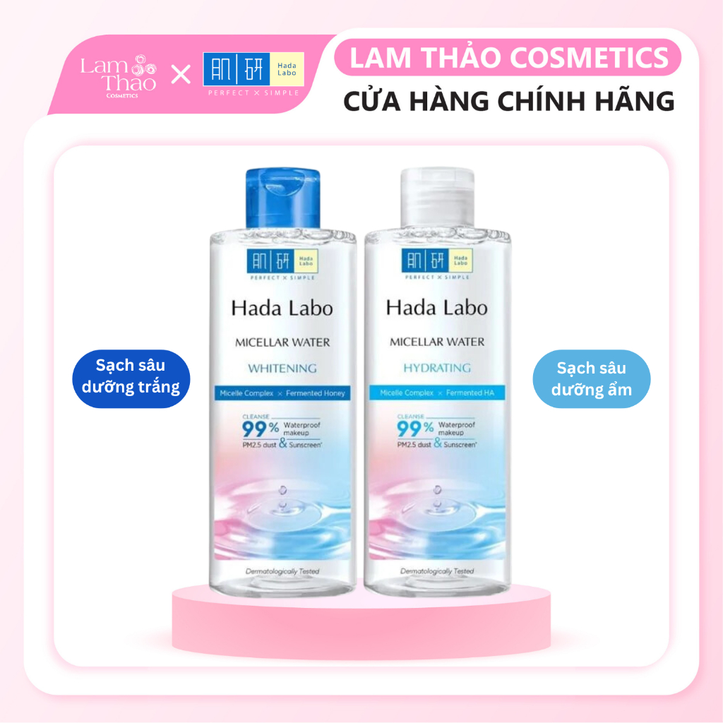 Nước Tẩy Trang Sạch Sâu Hada Labo Micellar Water Whitening | Shopee ...