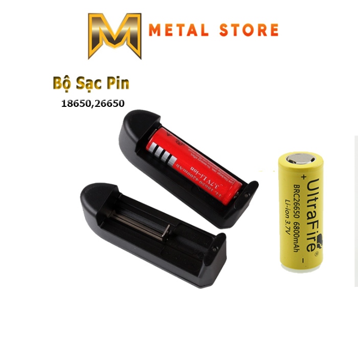 Sạc Pin Đơn Đa Năng 18650 / 26650 / 14500 / 16340 - Củ Sạc Pin Li-ion ...