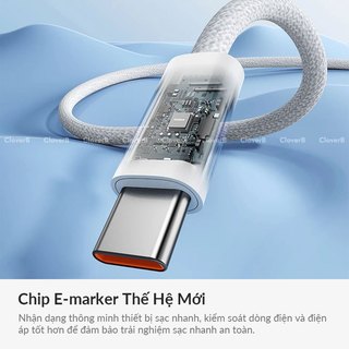 Cáp Sạc Nhanh 100W Baseus Dynamic USB-C cho iPhone iPad MacBook