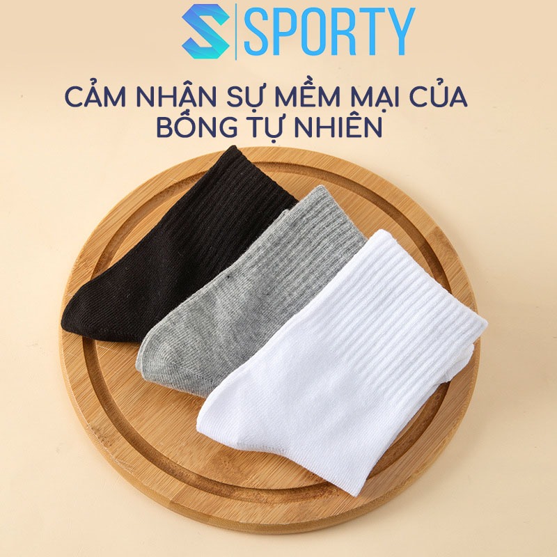 Ảnh Tất dùng 1 lần nam nữ SPORTY 100% cotton dạng túi thoáng khí, thấm hút mồ hôi, dễ dàng mang theo 2