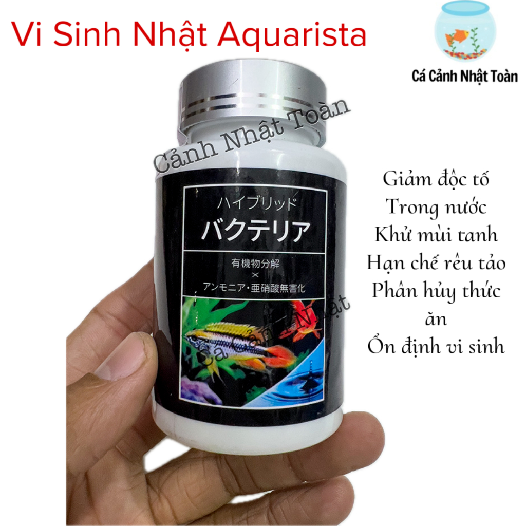 VI SINH DẠNG VIÊN AQUARISTA LÀM TRONG NƯỚC BỂ CÁ CẢNH NHẬT BẢN