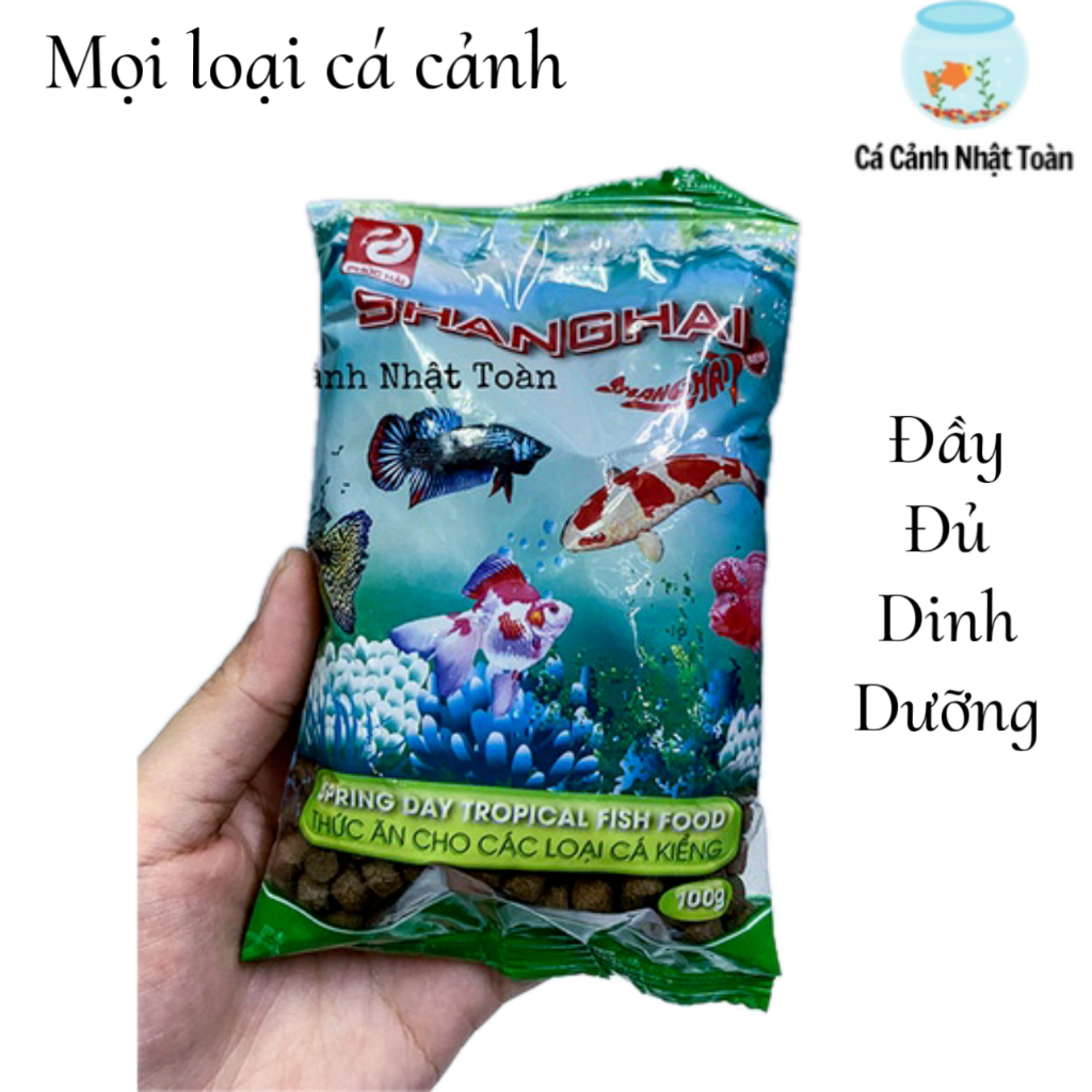THỨC ĂN SHANGHAI CHO MỌI CÁ CẢNH 3 SIZE PHƯỚC HẢI