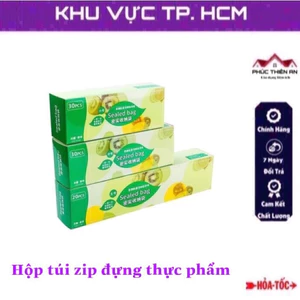 Hộp túi zip đựng thực phẩm, bảo quản thực phẩm sạch sẽ, an toàn, có khoá siêu tiện dụng