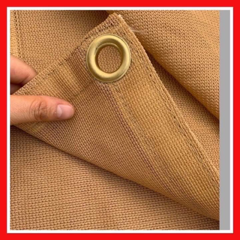 Lưới Che Nắng 70-80% Hàn Quốc, Che Hoa Lan, Che Ban Công, Che Mái Hiên 01 Mét Vuông.(Miễn phí may viền đóng khoen)