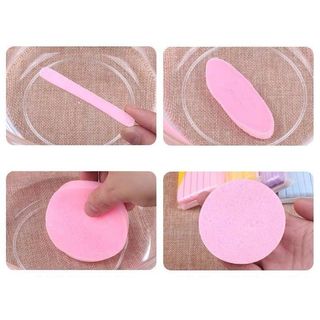 Bông Mút Chivey Chính Hãng , Gói 12 Miếng Rửa Mặt Bọt Biển Bông Nở Mềm Mịn Đến Từ Nhật Bản, Vân Thỏ Beauty