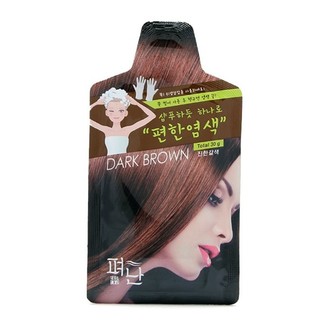 [ AN TOÀN NHANH CHÓNG ] Dầu Gội Nhuộm Tóc Pyeonan Đen Nâu Nhuộm Tại Nhà (Hộp 5 Gói)