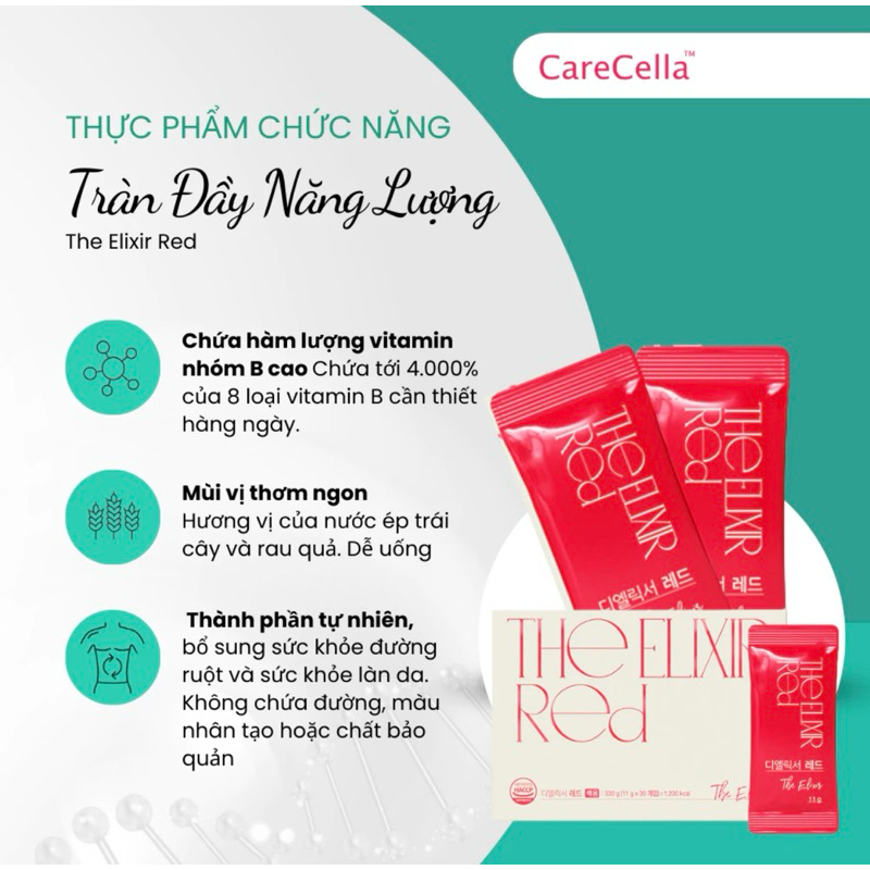Thực phẩm bổ sung GCOOP THE ELIXIR RED - bổ sung vitamin B, collagen ...