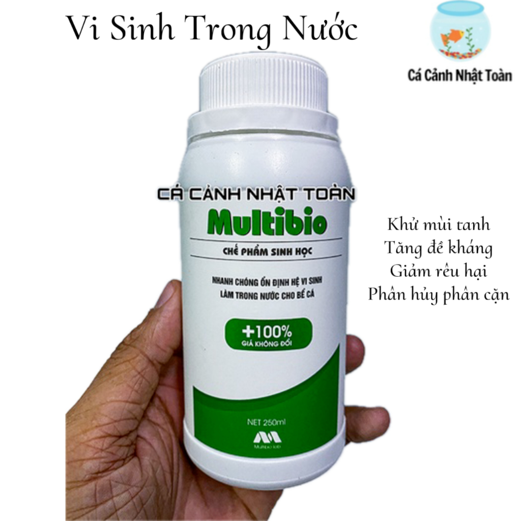 MEN VI SINH LÀM TRONG NƯỚC MULTIBIO CHẾ PHẨM SINH HỌC CHO BỂ CÁ CẢNH
