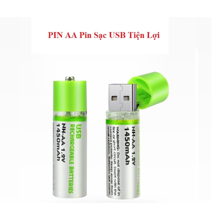 Pin Sạc AA - Pin Sạc USB Tiện Lợi - Pin Sạc 1.2V - Pin Sạc Số 5 ...