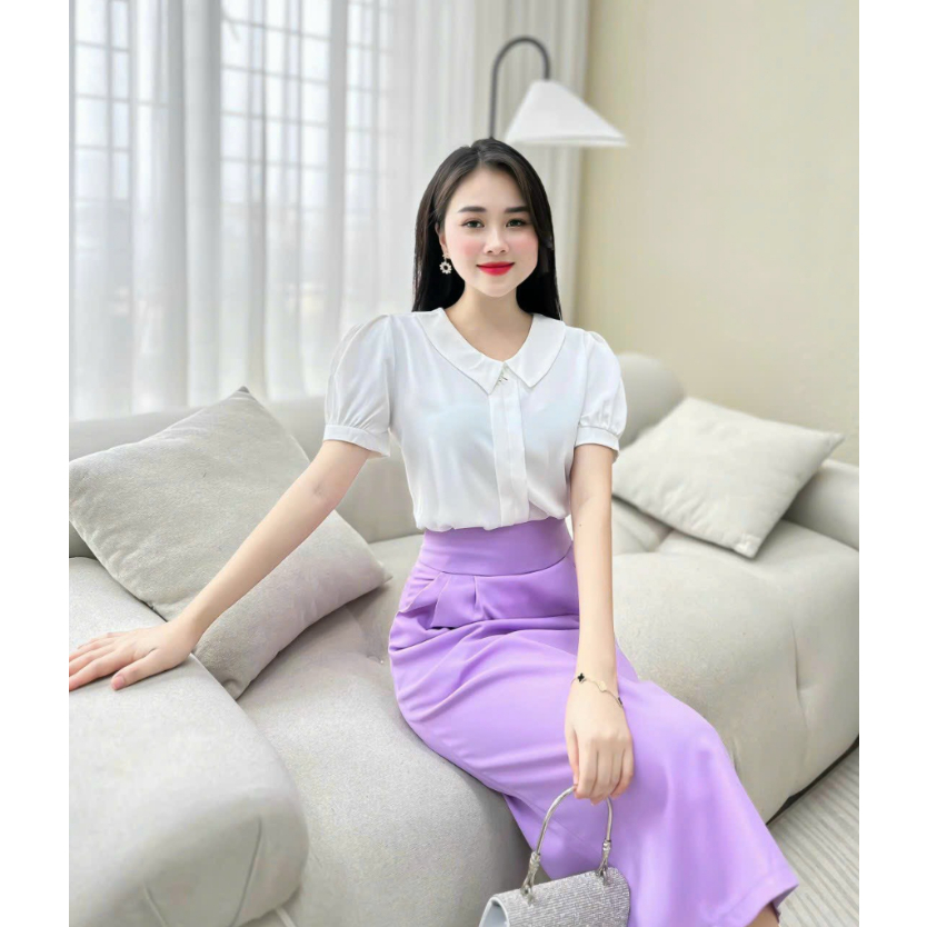 Chân Váy Bút Chì Công Sở Dáng Bomber 75cm Bản Cao Cấp Lót Lụa Full Váy_Chất Liệu Vitex Cao Cấp_CV05CC